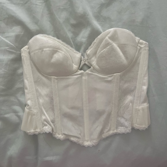 Vintage Smothie white strapless bustier bra corset size 34A - Picture 4 of 4